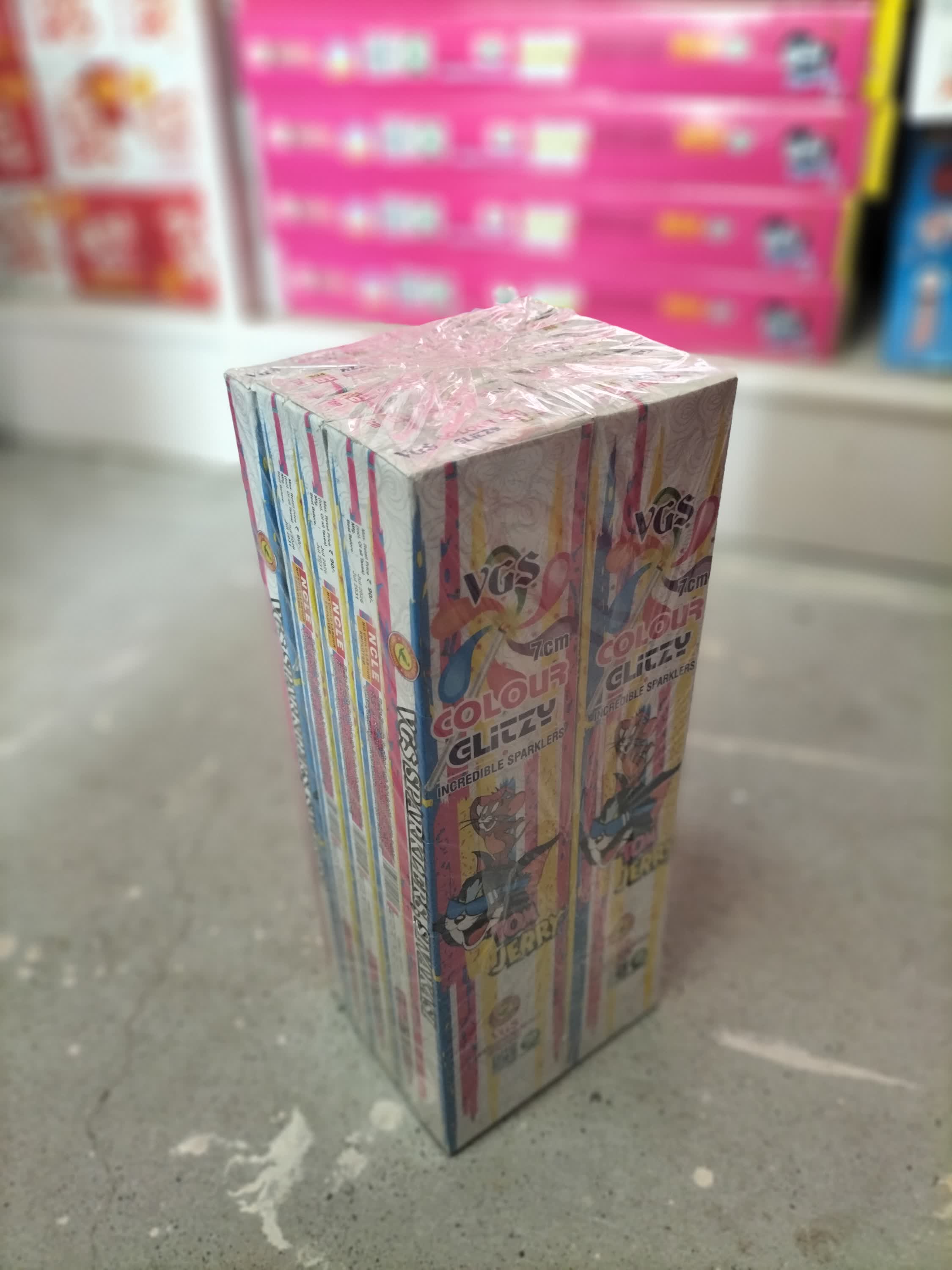 7CM COLOR SPARKLERS (10 BOX)
