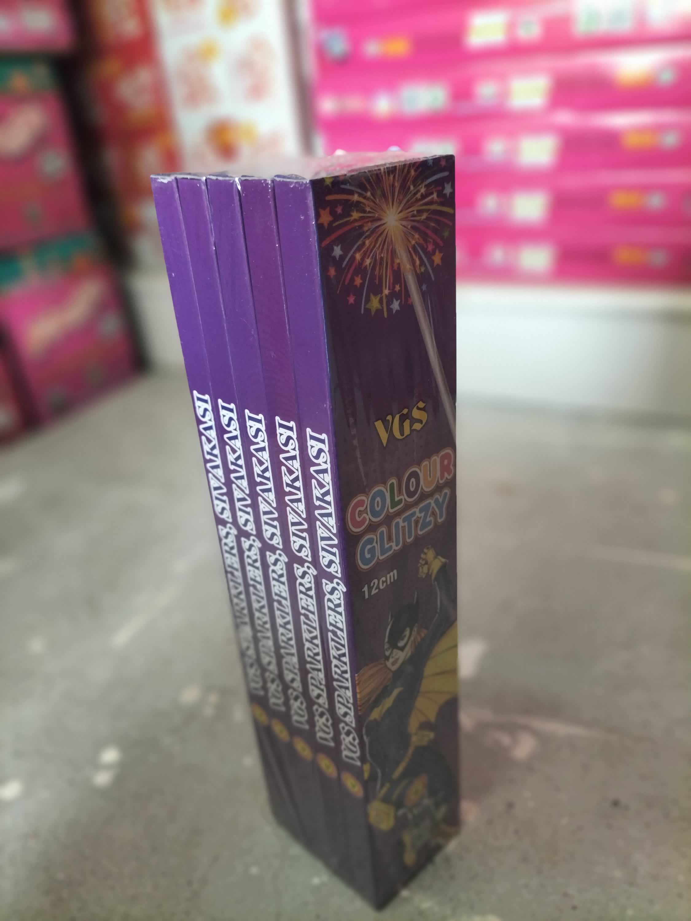 12CM COLOR SPARKLERS (5 BOX)